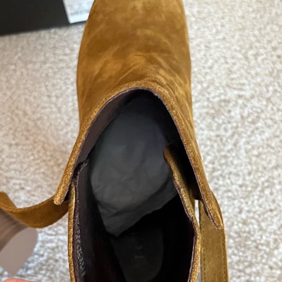 NWB J Crew Suede Ankle Boots with Wrap Around Buckle, size 8.5 - Picture 11 of 12